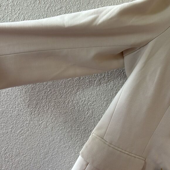 RAG & BONE Women's Natural Preston Double-breasted Wool-blend Crepe Blazer sz 10 - Picture 9 of 11